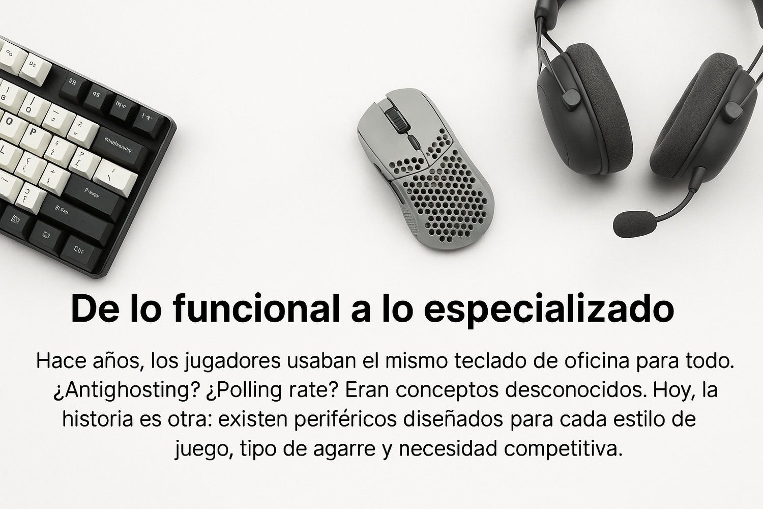 La evolución de los periféricos gamer: de lo básico a lo premium.