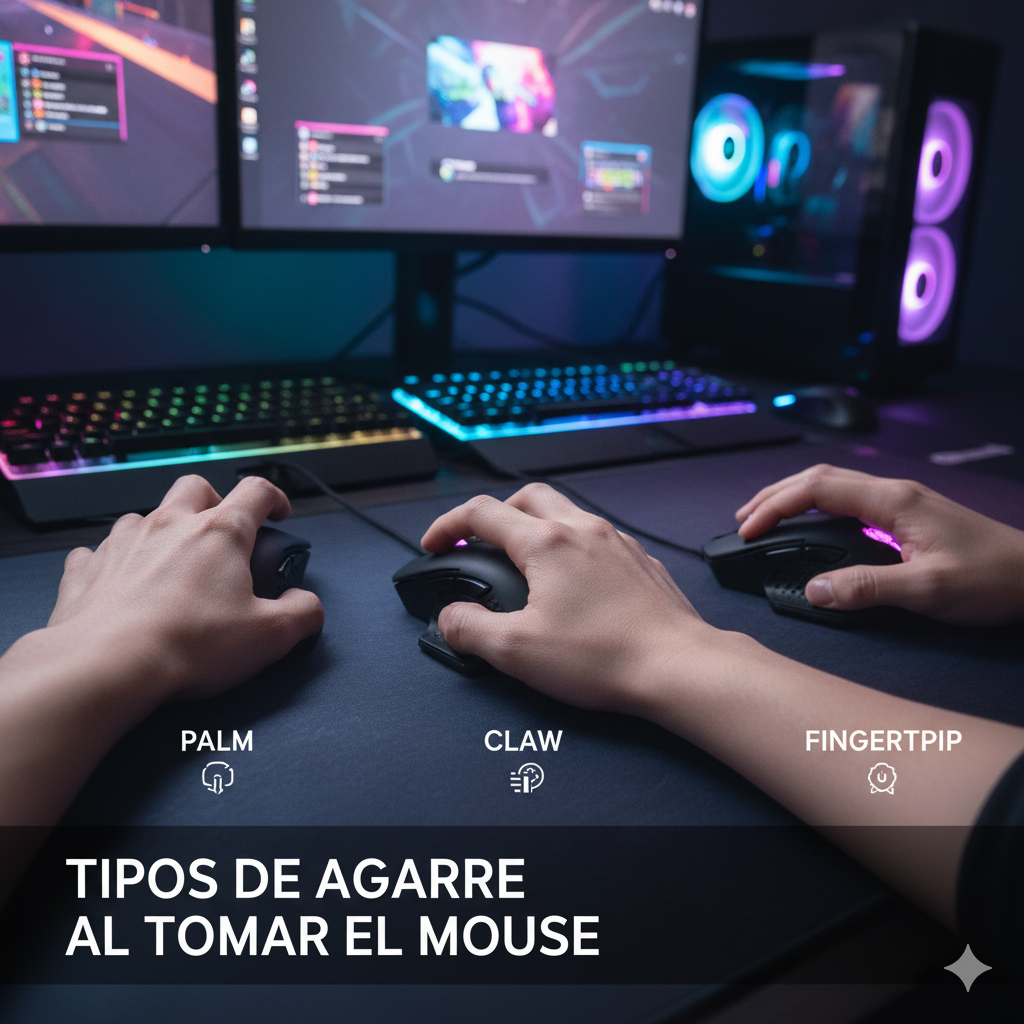 Tipos de agarre del mouse gamer: Descubre cuál se adapta mejor a tu estilo de juego