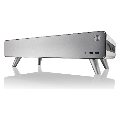 Gabinete Raijintek PAN Slim Silver– Diseño delgado, paneles de vidrio templado y excelente flujo de aire en color blanco para PCs compactas