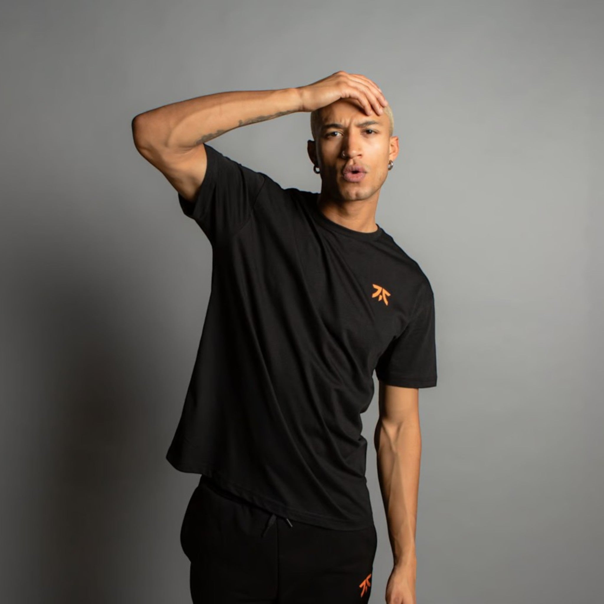 Polera Fnatic Crest Black – Camiseta negra con logo Fnatic, diseño clásico para uso casual o esports