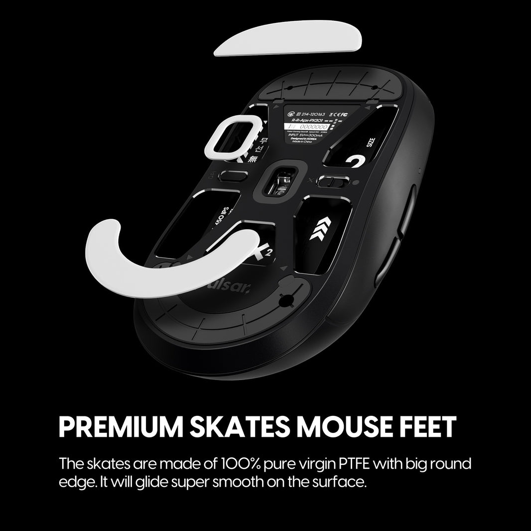 Skates PTFE para Pulsar X2 Wireless (0.6mm)