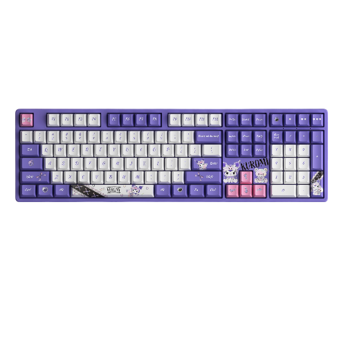 Teclado Gamer Akko Kuromi 5108B Plus – Formato full size, switches Cream Yellow Pro y diseño temático Kuromi para setups únicos