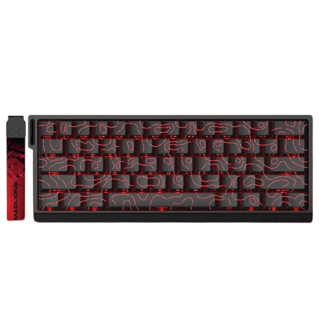Teclado Gamer MADLIONS MAD 68 Pro - Black / White