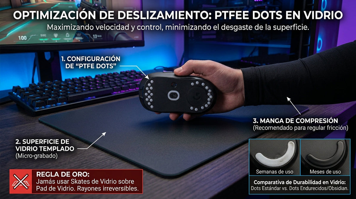 El Dilema de los Skates: Qué le Pasa a tu Mouse sobre un Pad de Vidrio