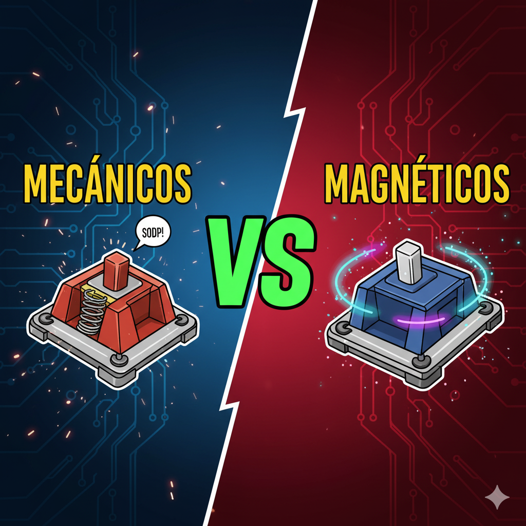 Switches gamer: mecánicos o magnéticos