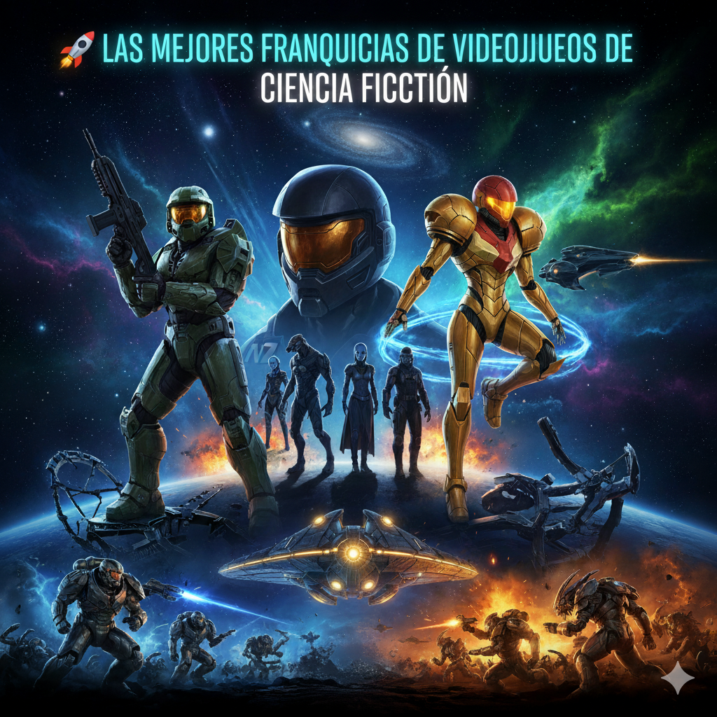 Mass Effect, Halo y Más: El Top 4 de Franquicias de Videojuegos Sci-Fi Definitivas