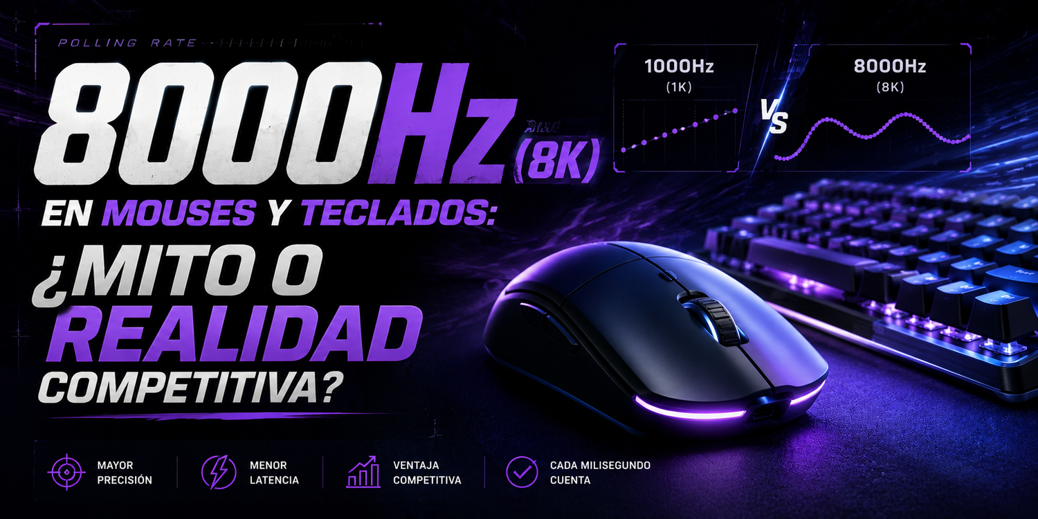 8000Hz (8K) en Mouses y Teclados: ¿Mito o Realidad Competitiva?
