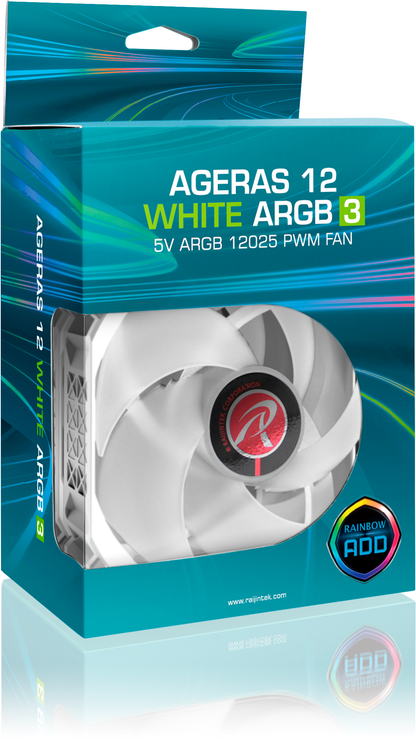 FAN AGERAS 12 WHITE ARGB-1