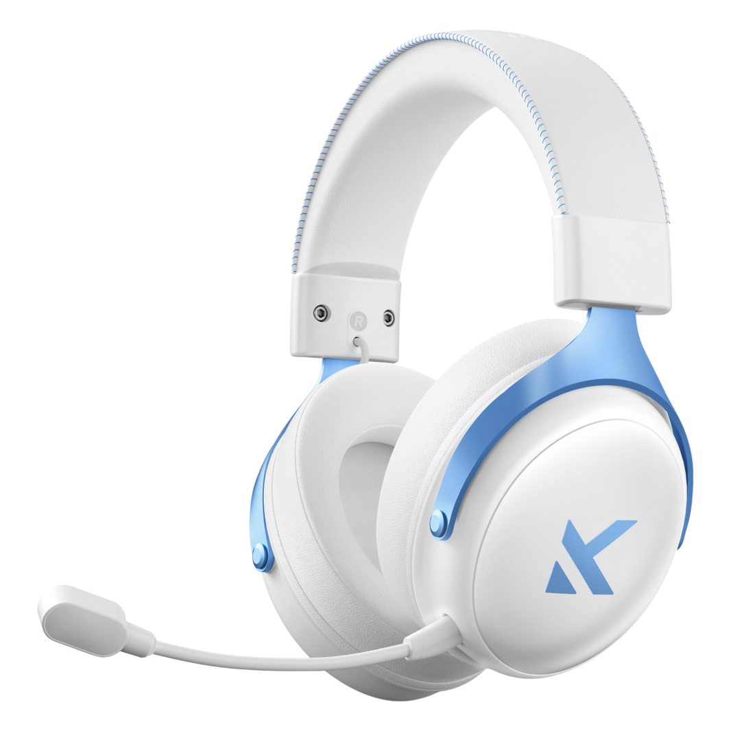 Audífonos Gamer MCHOSE V9 Pro White – Audio inmersivo, micrófono con cancelación y diseño blanco para setups pro