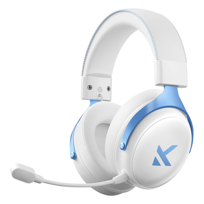 Audífonos Gamer MCHOSE V9 Pro White – Audio inmersivo, micrófono con cancelación y diseño blanco para setups pro