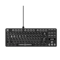 Base Teclado Gamer Pulsar PCMK TKL 80 por ciento – Formato ANSI, color negro y estructura barebone ideal para teclados custom