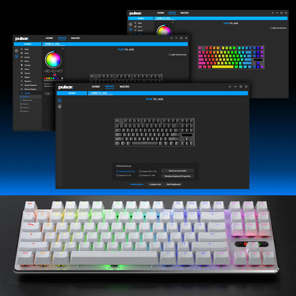 Teclado Mecánico Pulsar White TKL 80%