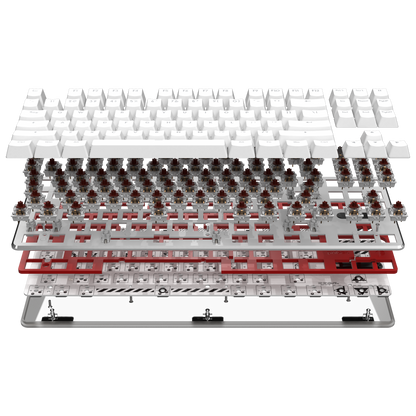 Teclado Mecánico Pulsar White TKL 80%