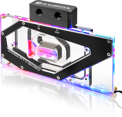 COOLER Raijintek SAMOS NV3090 RB – Sistema de refrigeración líquida para NVIDIA 3090, alto rendimiento y diseño robusto