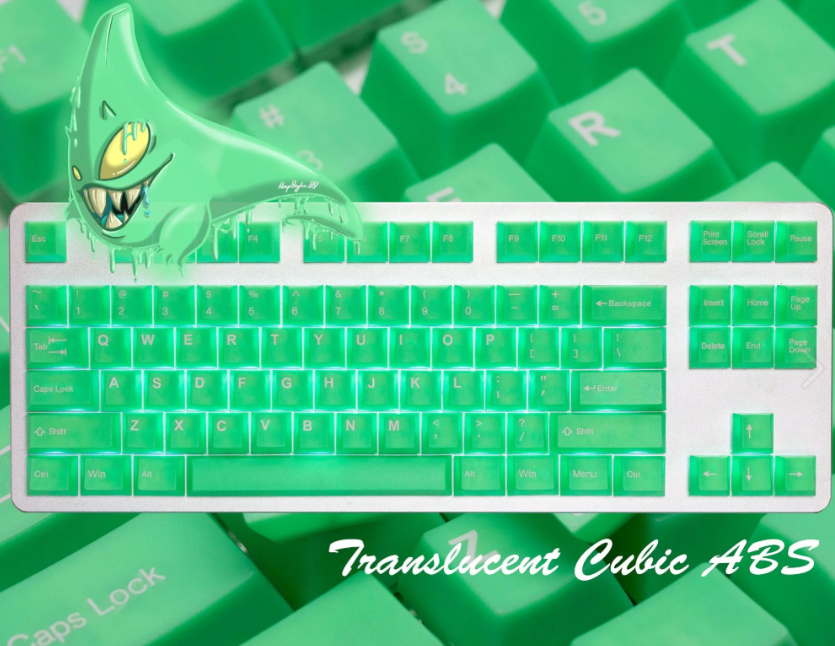 Teclas TAIHAO ABS-Cubic Keyset The Haunted keycap -  Slime Sprout