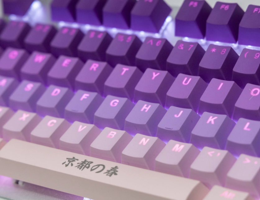 Teclas TAIHAO PBT Backlit Keyset - Cubic Spring in Tokyo Pink