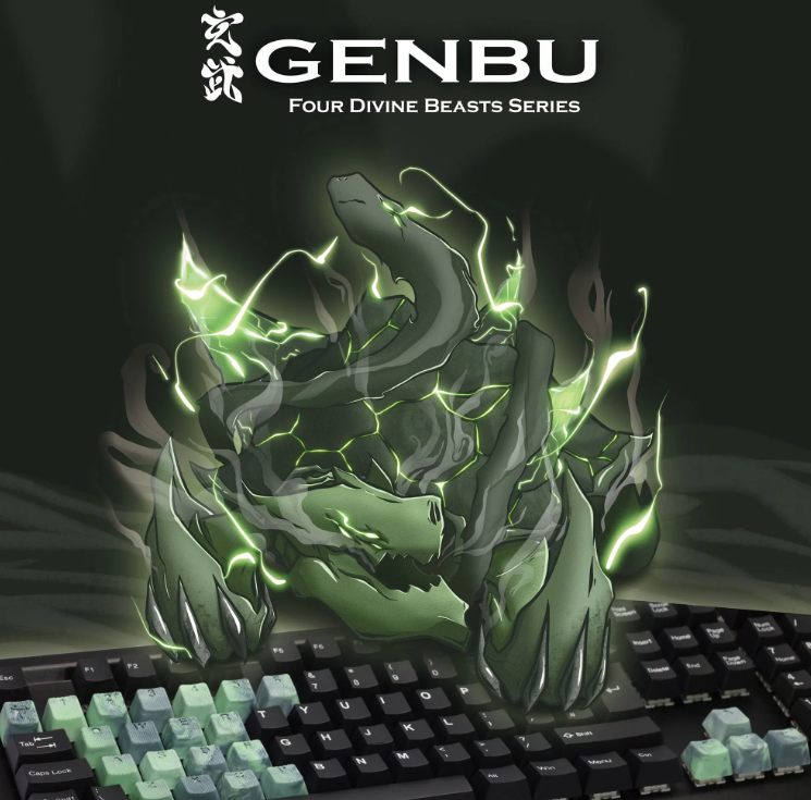 Teclas TAIHAO Rubberized Gaming Keycap Mark II – Four Divine Beasts series gembu