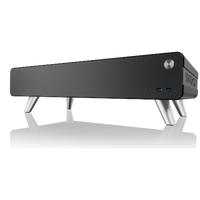 Gabinete Raijintek PAN Slim Black - Diseño delgado, paneles de vidrio templado y excelente flujo de aire en color blanco para PCs compactas