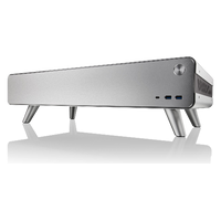 Gabinete Raijintek PAN Slim Silver– Diseño delgado, paneles de vidrio templado y excelente flujo de aire en color blanco para PCs compactas