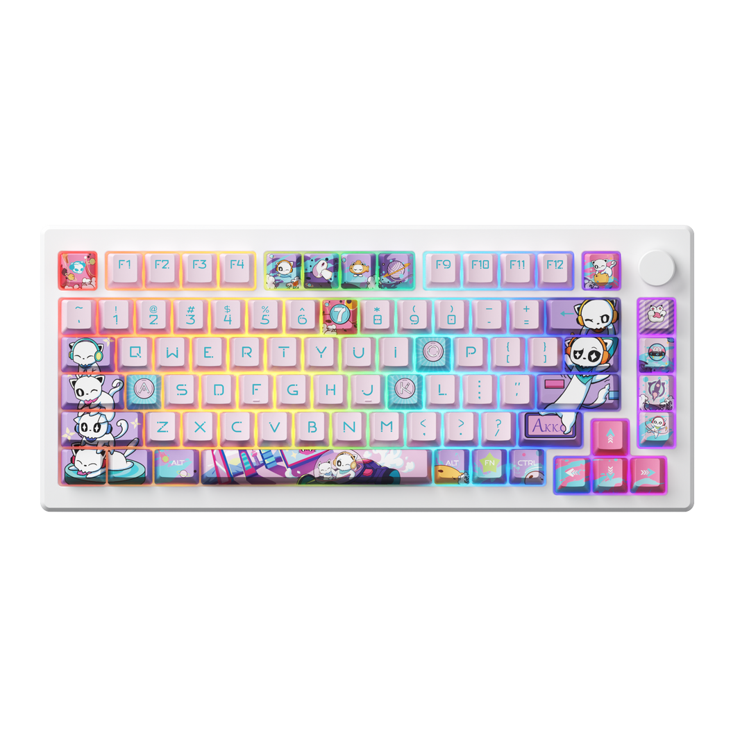 Teclado Gamer Akko 7th Anniversary MOD007 Sakura Pink Magnetic Switch