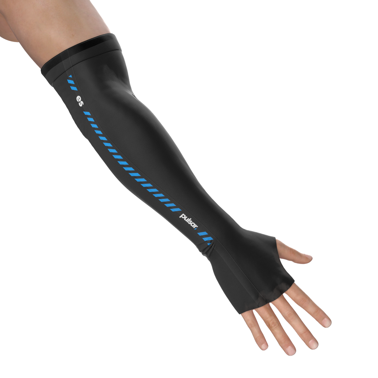 Manga Gamer PULSAR eS Arm Sleeve Palm Long Medium Black – Manga de compresión larga, diseño ergonómico y color negro para mayor soporte en gaming