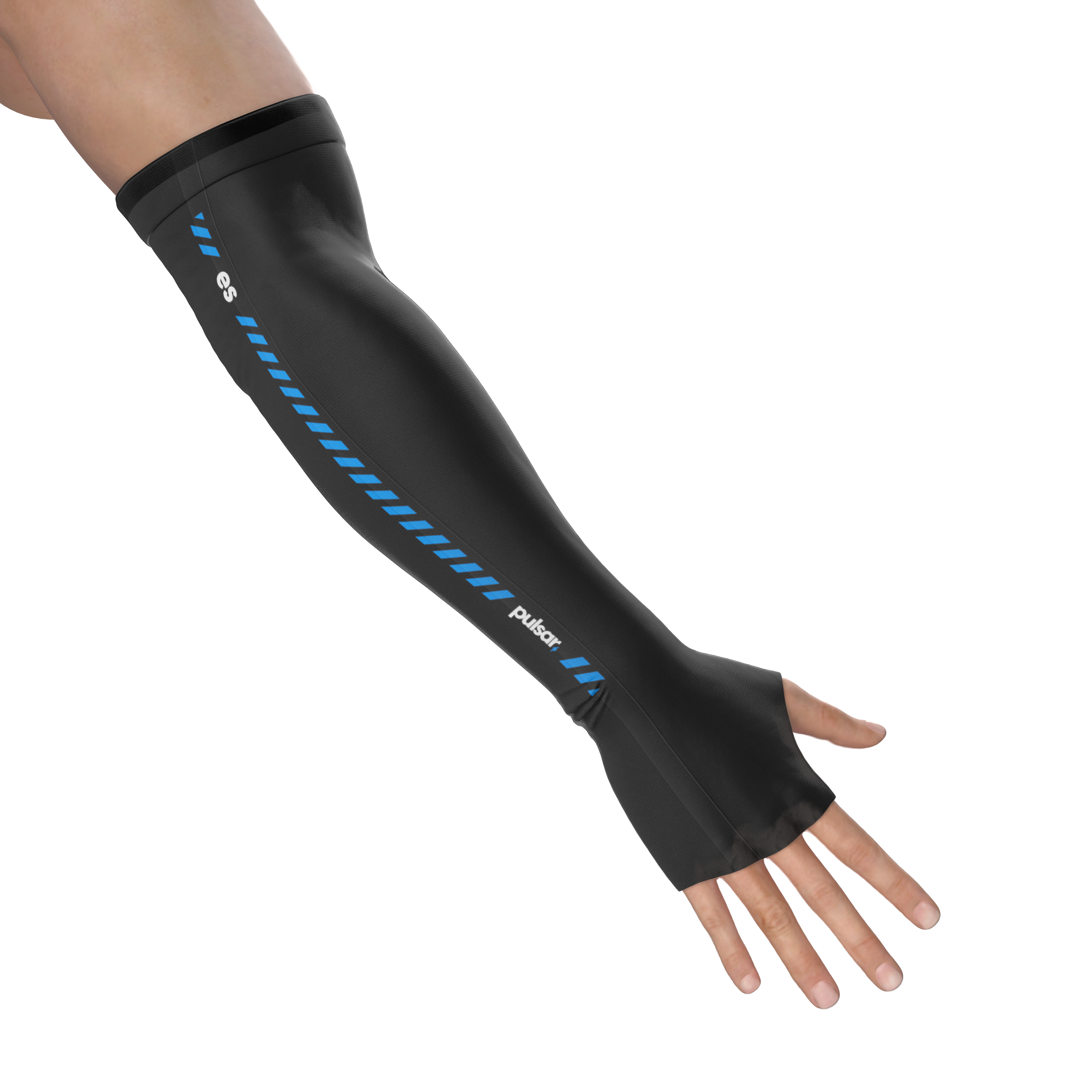 Manga Gamer PULSAR eS Arm Sleeve Palm Long Medium Black – Manga de compresión larga, diseño ergonómico y color negro para mayor soporte en gaming