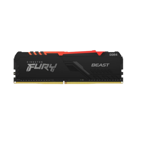 MEMORIA DDR4 8GB3200 MHZ KINGSTON FURY BEAST R BLACK RGB