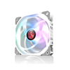 FAN Raijintek AGERAS 12 White ARGB-1 – Ventilador de 12 cm con iluminación ARGB, diseño blanco y enfriamiento eficiente para PC