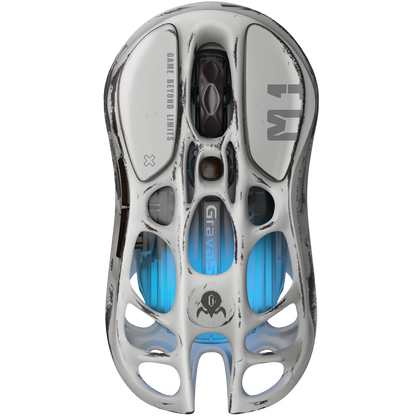 Mouse Gamer GravaStar Mercury M1 Pro Wireless Battle-Worn – 4K compatible, diseño de edición especial y dongle incluido para precisión en juegos
