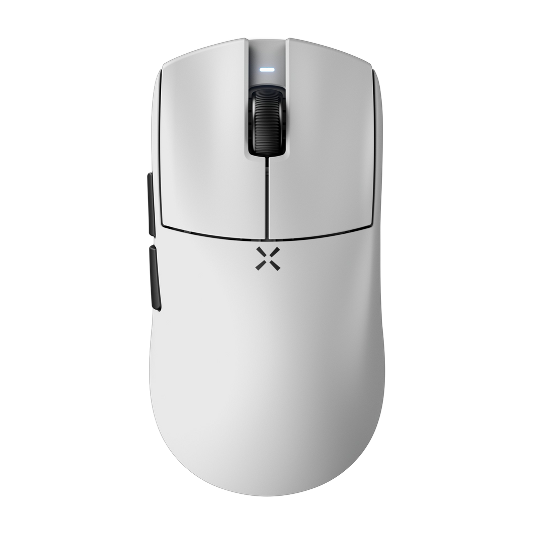 Mouse Gamer HITSCAN Hyperlight White – Ultraligero, 8K compatible y diseño negro para precisión extrema en FPS