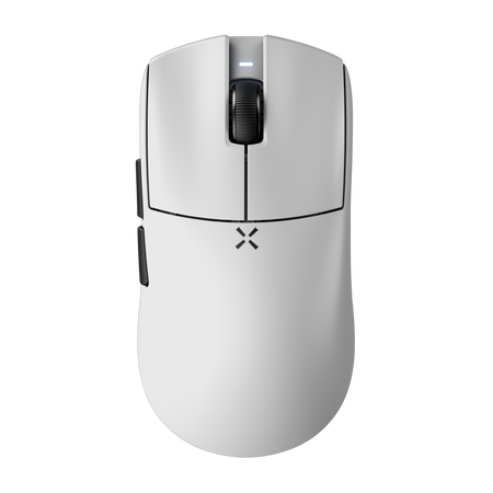 Mouse Gamer HITSCAN Hyperlight White – Ultraligero, 8K compatible y diseño negro para precisión extrema en FPS