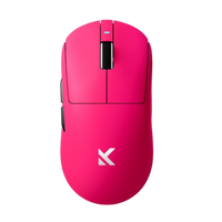 Mouse Gamer MCHOSE A7 Ultra Rose Red – Ultraligero, sensor preciso y diseño en rojo rosado para setups llamativos