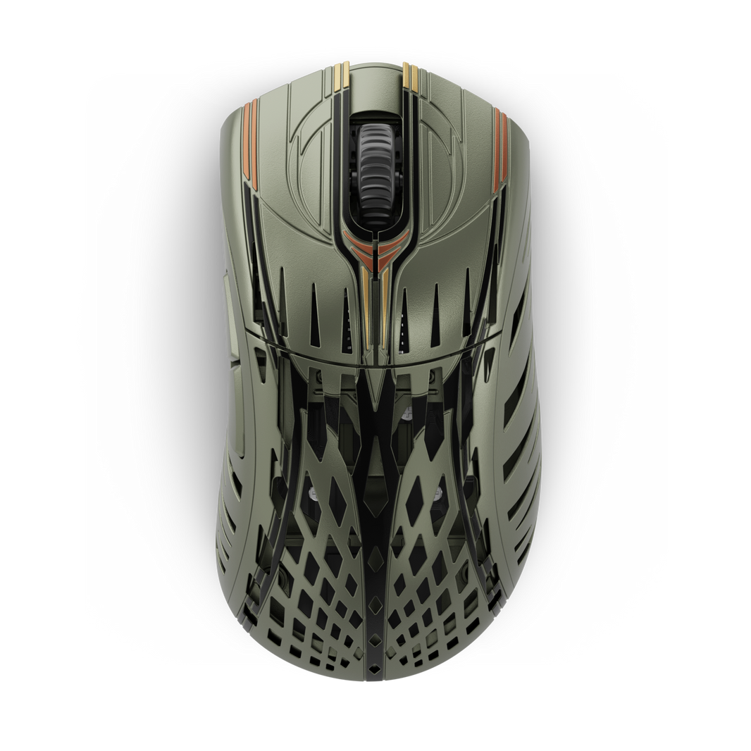 Mouse Gamer PWNAGE StormBreaker Olive 2K – Chasis de magnesio, polling rate de 2000 Hz y diseño ligero para precisión extrema