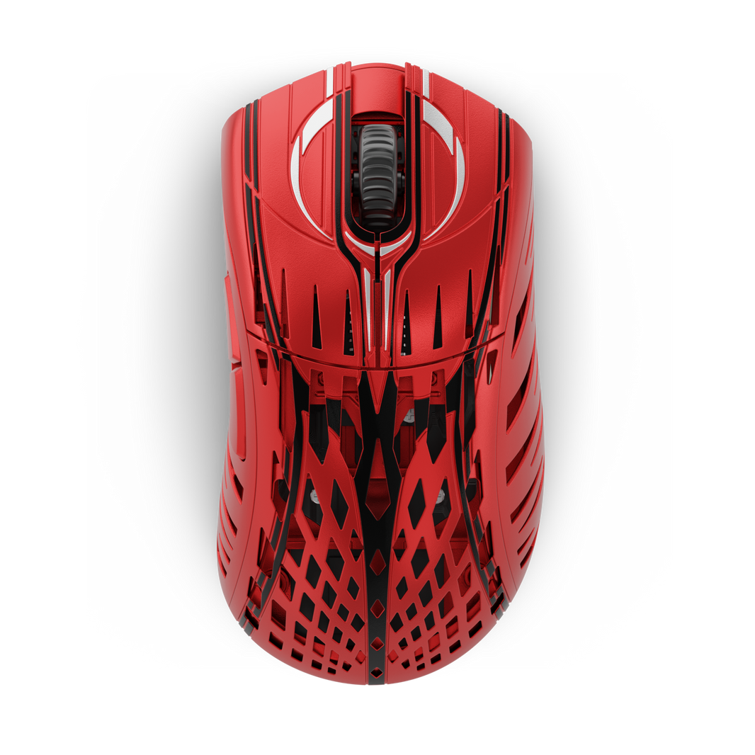 Mouse Gamer PWNAGE StormBreaker Rojo 2K – Chasis de magnesio, polling rate de 2000 Hz y diseño ligero para precisión extrema
