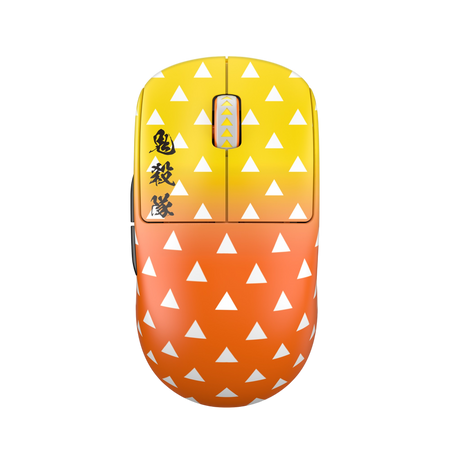 Mouse Gamer Pulsar X2V2 Wireless Size 1 Zenitsu – Edición Demon Slayer, 4K compatible, diseño inalámbrico y estilo inspirado en Zenitsu Agatsuma
