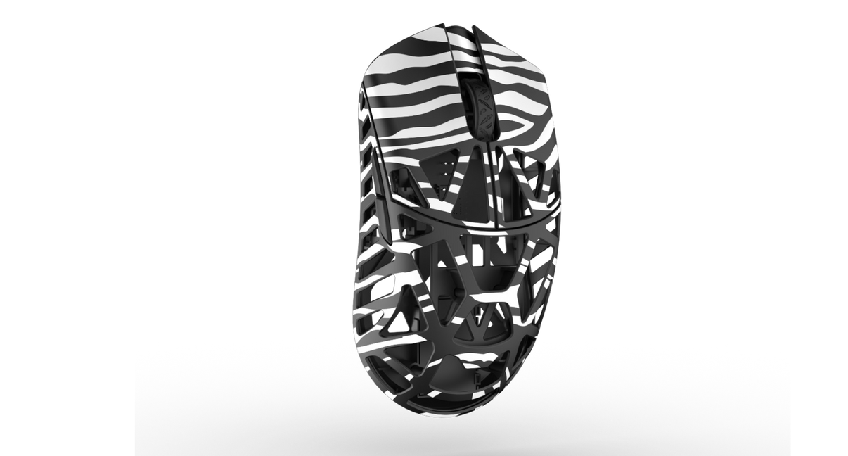 Mouse Gamer WL Beast X MAX Zebra 8K – Polling rate de 8000 Hz, diseño animal print y precisión extrema para juegos FPS