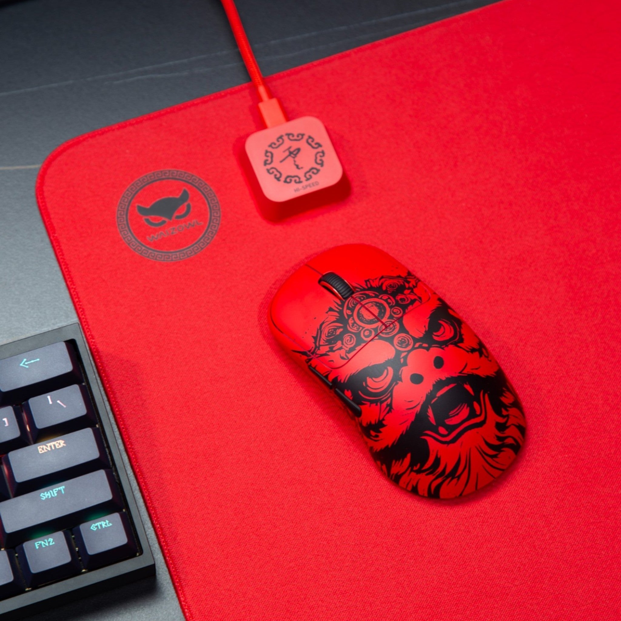 【激レア】 ワラス・ティン　レッドマウス　Red Mouth Mouse Gamer Waizowl OGM Cloud Crimson Lion 8K – Mutant