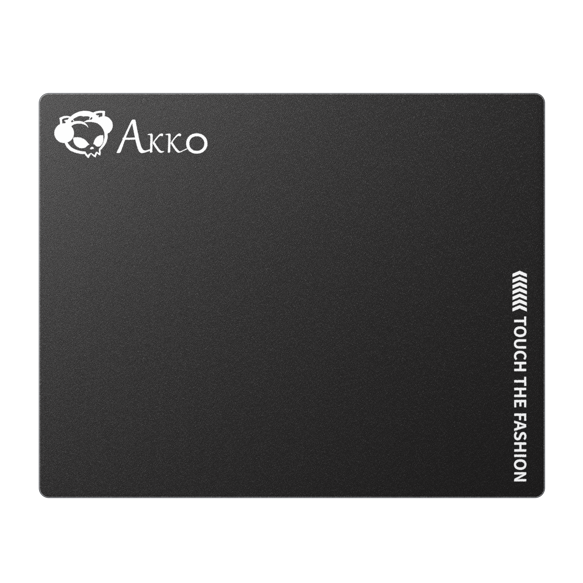 Mousepad Gamer Akko Glass Black – Superficie de vidrio, deslizamiento ultra suave y diseño blanco para precisión extrema

