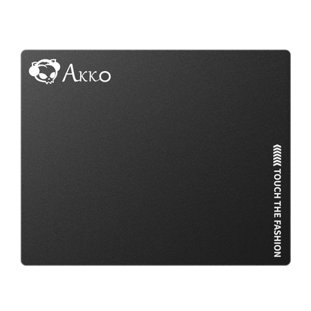 Mousepad Gamer Akko Glass Black – Superficie de vidrio, deslizamiento ultra suave y diseño blanco para precisión extrema

