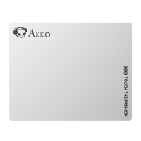 Mousepad Gamer Akko Glass White – Superficie de vidrio, deslizamiento ultra suave y diseño blanco para precisión extrema
