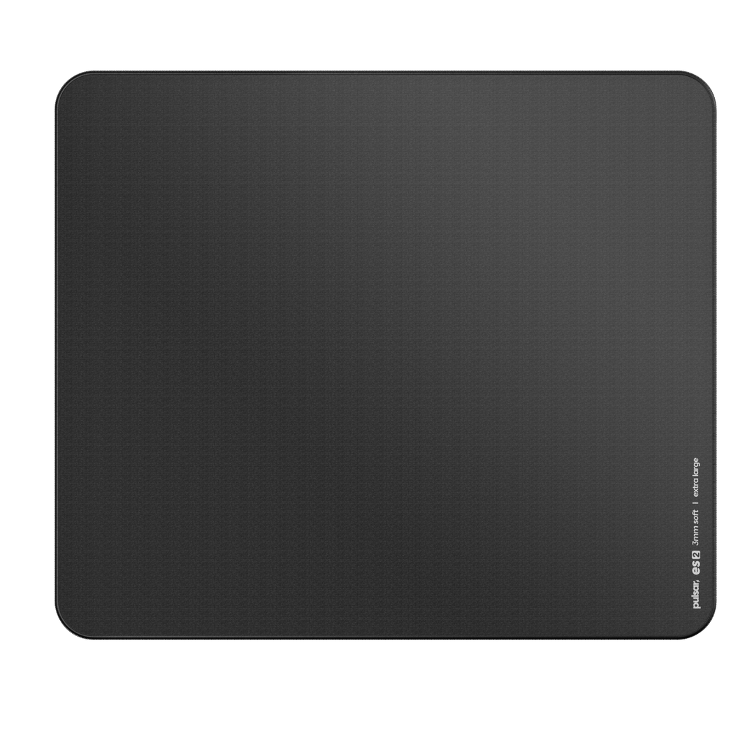 Mousepad Gamer Pulsar ES2 XL Black – Espesor de 3 mm, tamaño 490x420 y superficie negra de alto rendimiento