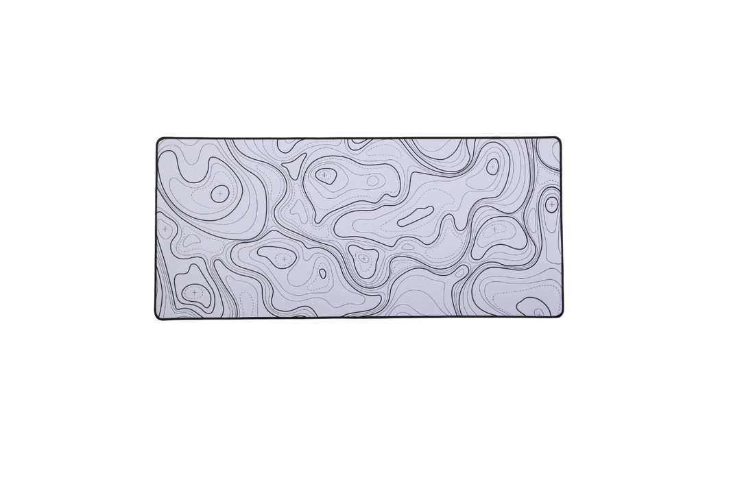 Mousepad Gamer Yunzii Linear – Superficie lisa, base antideslizante y diseño negro minimalista para precisión en juegos