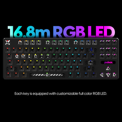 Base Teclado Gamer Pulsar PCMK TKL 80% ANSI Black Barebone