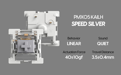 Teclado Mecánico Pulsar White TKL 80% Low Profile