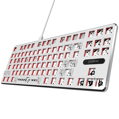 Teclado Mecánico Pulsar White TKL 80%