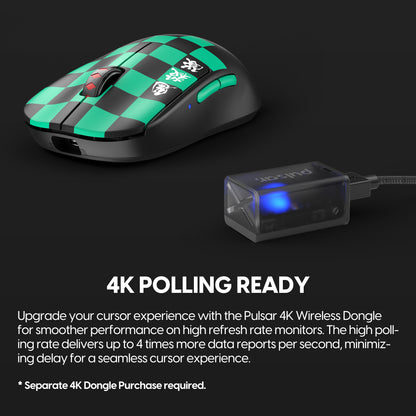 Mouse Gamer Pulsar X2V2 Size 2 Tanjiro (4K Compatible)