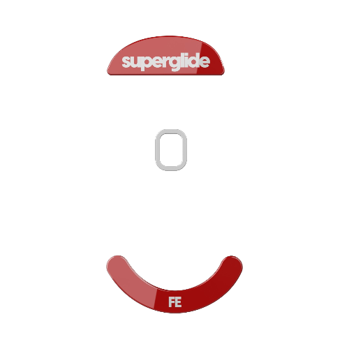 Skates Superglide para Pulsar Xlite Wireless Red – Patines de vidrio rojo para máxima velocidad y precisión en juegos FPS