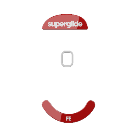 Skates Superglide para Pulsar Xlite Wireless Red – Patines de vidrio rojo para máxima velocidad y precisión en juegos FPS