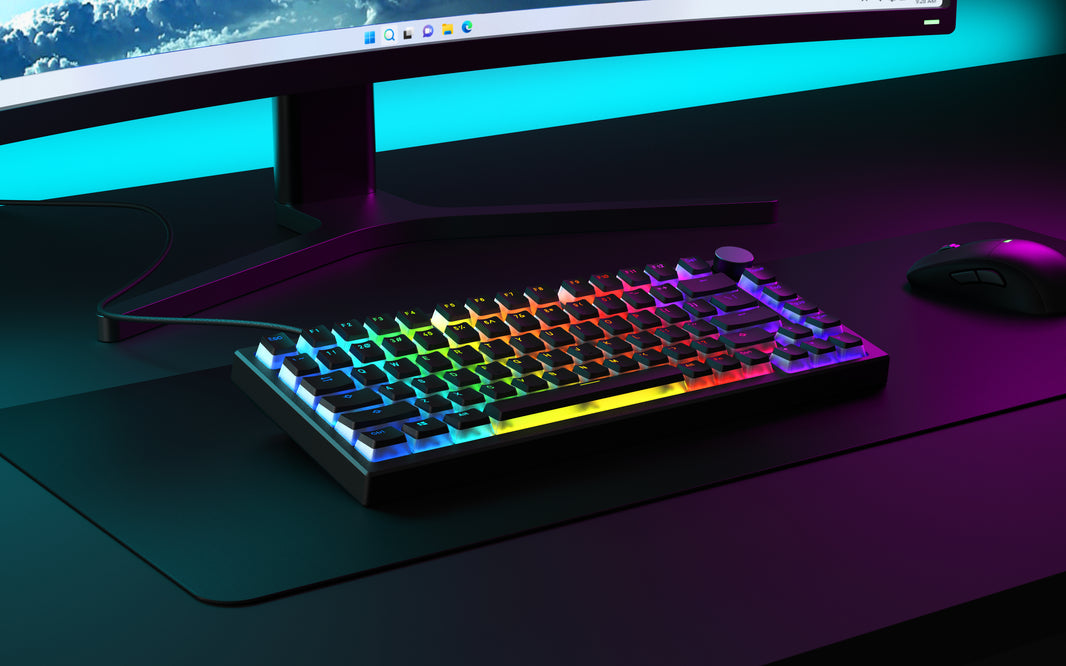 Teclado Gamer Aeon Striker AG-82H – Formato compacto, alto rendimiento y diseño robusto para gaming profesional