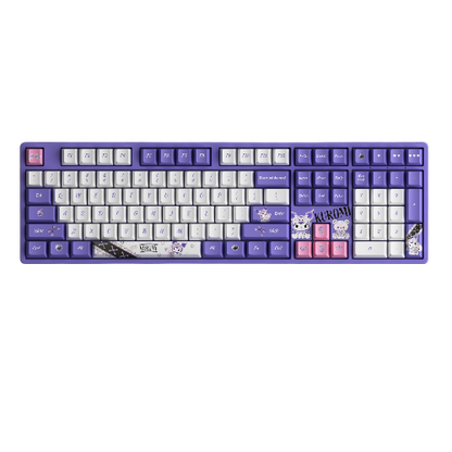Teclado Gamer Akko Kuromi 5108B Plus – Formato full size, switches Cream Yellow Pro y diseño temático Kuromi para setups únicos